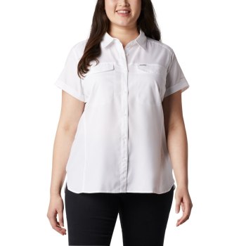 Columbia Overhemd Dames, Silver Ridge Lite Short Sleeve Plus Size Wit, 14NYXWLRD